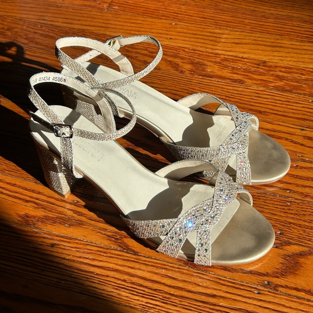 Elegant Gold Strappy Heels - Benjamin Walk Touch-Ups